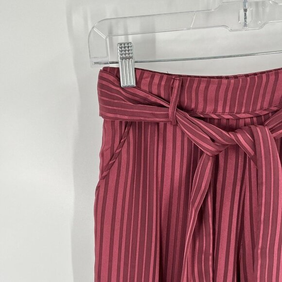 Tularosa Wide Leg Striped Lace Details Belt Sz XS High Rise - Picture 4 of 9